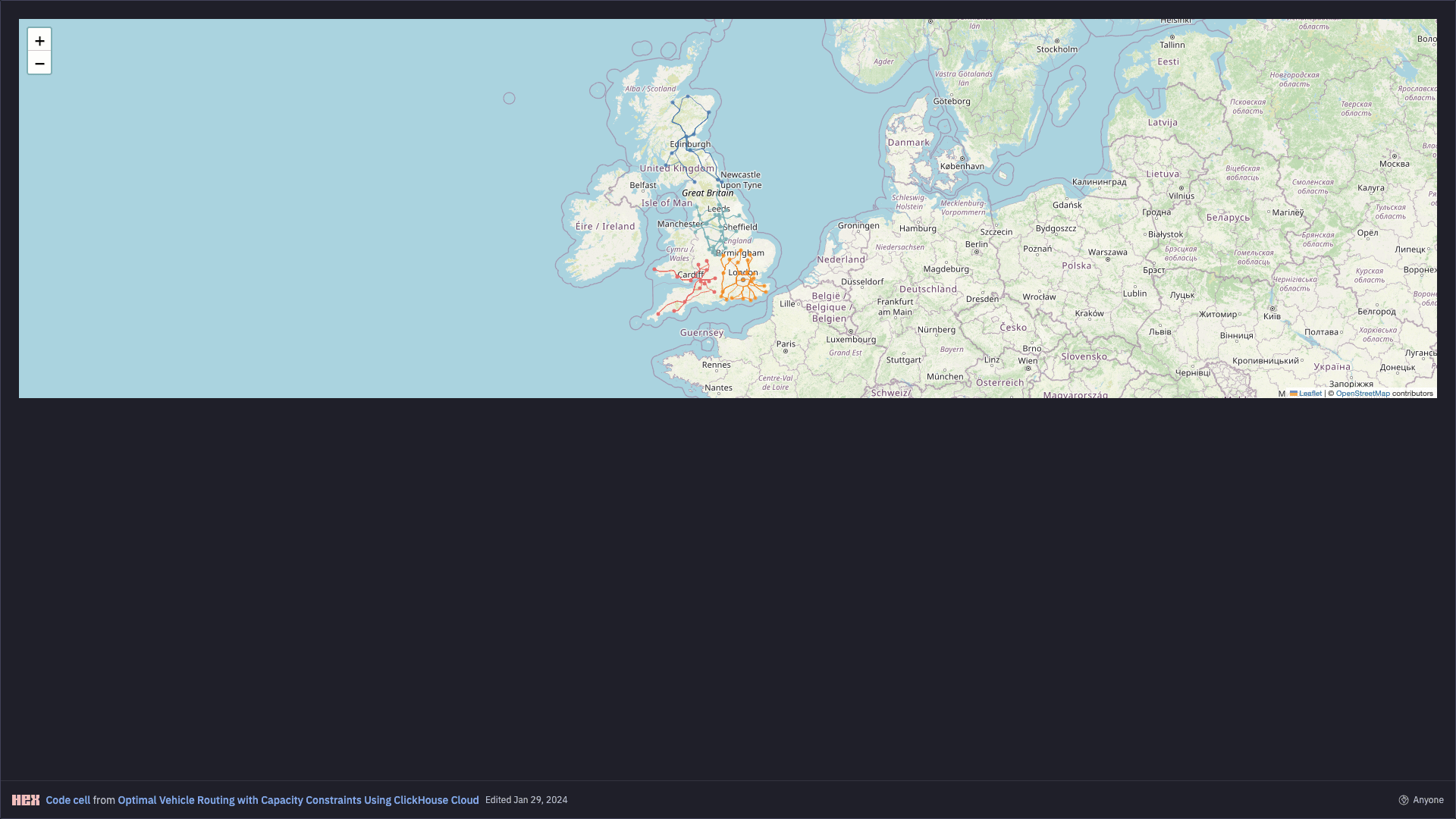 Hex notebook screenshot: Vehicle Route (4)