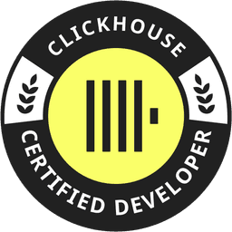 ClickHouse Certified Developer badge