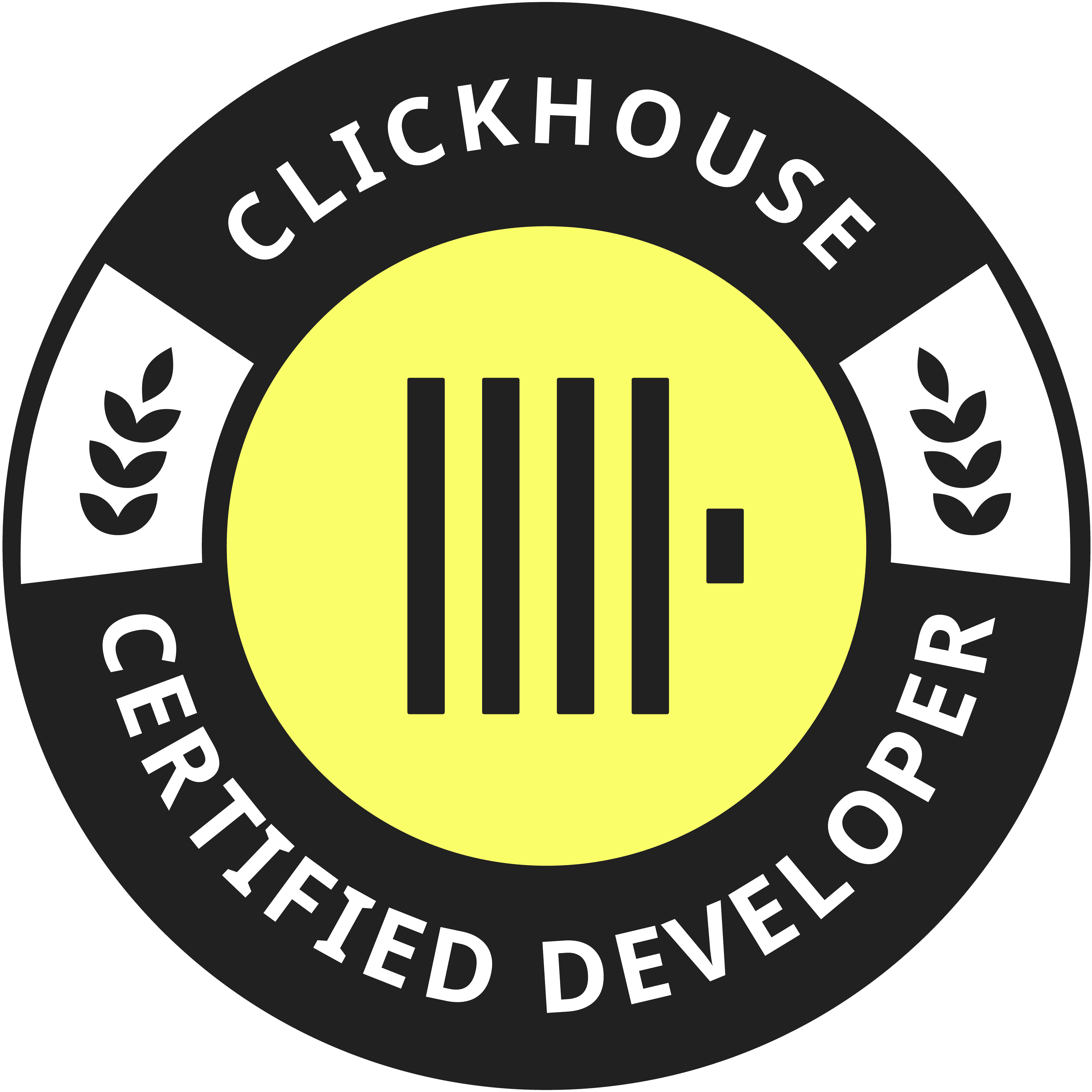 ClickHouse Certified Developer badge