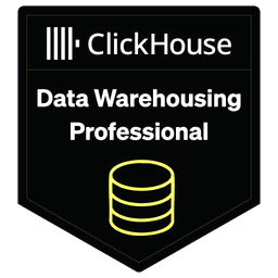 ClickHouse DWP certification badge